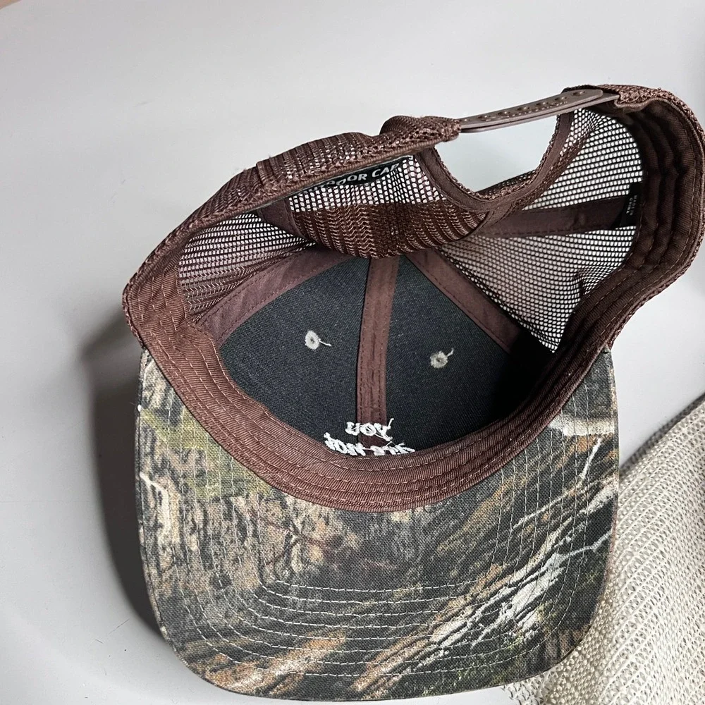 Outdoor Cap Camo Trucker Hat You Are Not A Burden Snapback Mesh Brown Camouflage